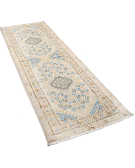 Ziegler 2' 9" X 8' 0" Hand Knotted Wool Rug 2' 9" X 8' 0" (84 X 244) / Ivory / Wool
