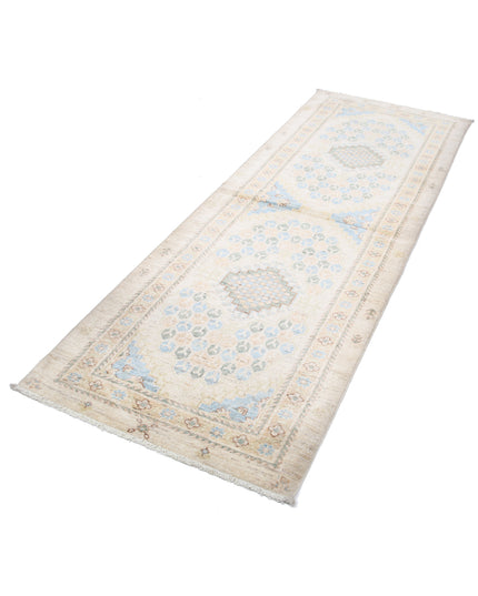 Ziegler 2' 9" X 8' 0" Hand Knotted Wool Rug 2' 9" X 8' 0" (84 X 244) / Ivory / Wool