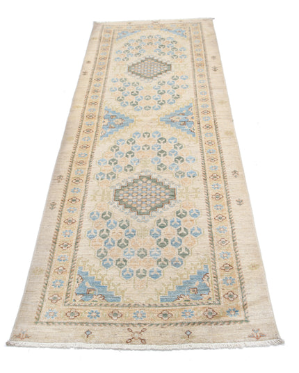 Ziegler 2' 9" X 8' 0" Hand Knotted Wool Rug 2' 9" X 8' 0" (84 X 244) / Ivory / Wool