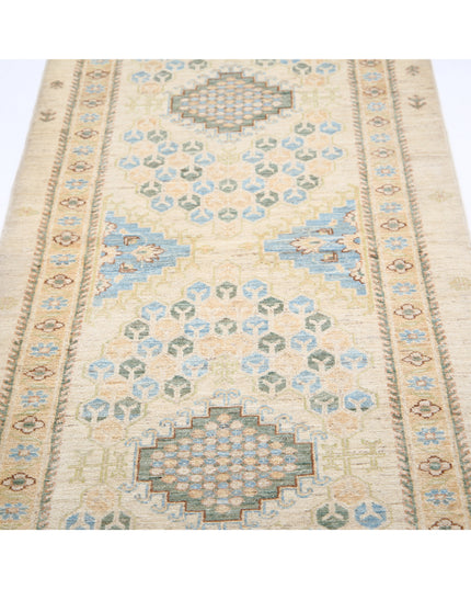 Ziegler 2' 9" X 8' 0" Hand Knotted Wool Rug 2' 9" X 8' 0" (84 X 244) / Ivory / Wool