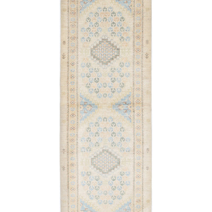 Ziegler 2' 9" X 8' 0" Hand Knotted Wool Rug 2' 9" X 8' 0" (84 X 244) / Ivory / Wool