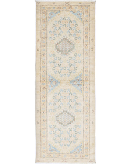Ziegler 2' 9" X 8' 0" Hand Knotted Wool Rug 2' 9" X 8' 0" (84 X 244) / Ivory / Wool