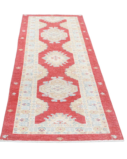 Ziegler 2' 8" X 7' 9" Hand Knotted Wool Rug 2' 8" X 7' 9" (81 X 236) / Red / Wool