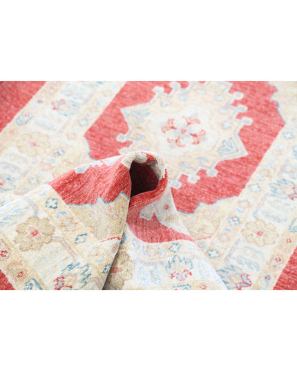 Ziegler 2' 8" X 7' 9" Hand Knotted Wool Rug 2' 8" X 7' 9" (81 X 236) / Red / Wool
