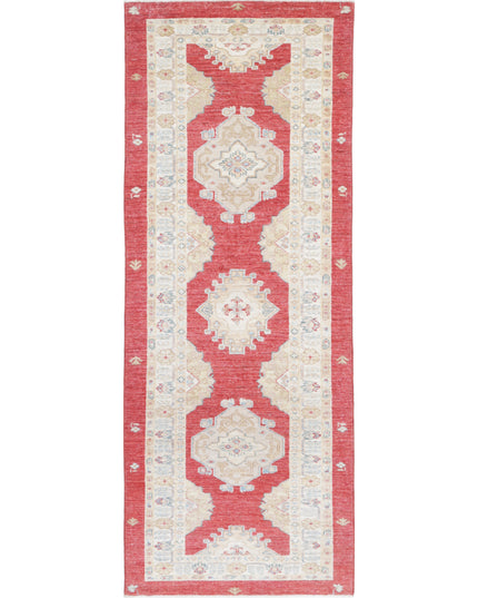 Ziegler 2' 8" X 7' 9" Hand Knotted Wool Rug 2' 8" X 7' 9" (81 X 236) / Red / Wool