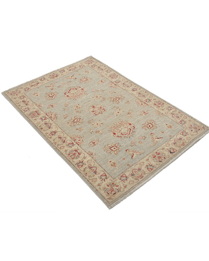 Ziegler 2' 11" X 4' 3" Hand Knotted Wool Rug 2' 11" X 4' 3" (89 X 130) / Blue / Wool