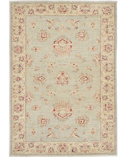 Ziegler 2' 11" X 4' 3" Hand Knotted Wool Rug 2' 11" X 4' 3" (89 X 130) / Blue / Wool