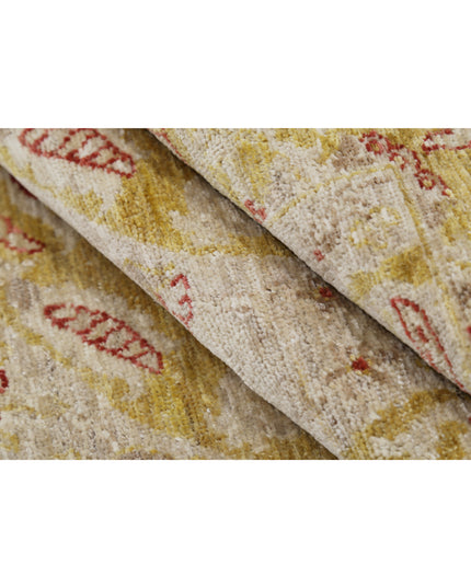 Ziegler 3' 1" X 9' 8" Hand Knotted Wool Rug 3' 1" X 9' 8" (94 X 295) / Gold / Wool