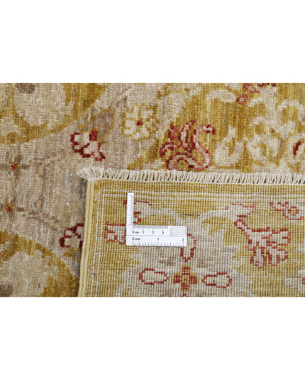Ziegler 3' 1" X 9' 8" Hand Knotted Wool Rug 3' 1" X 9' 8" (94 X 295) / Gold / Wool