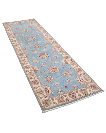 Ziegler 2' 8" X 8' 3" Hand Knotted Wool Rug 2' 8" X 8' 3" (81 X 251) / Blue / Wool