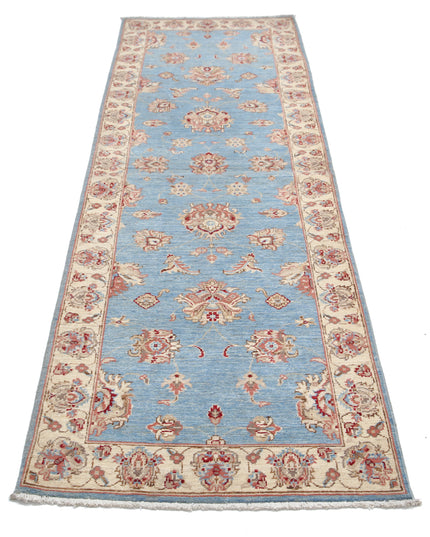 Ziegler 2' 8" X 8' 3" Hand Knotted Wool Rug 2' 8" X 8' 3" (81 X 251) / Blue / Wool