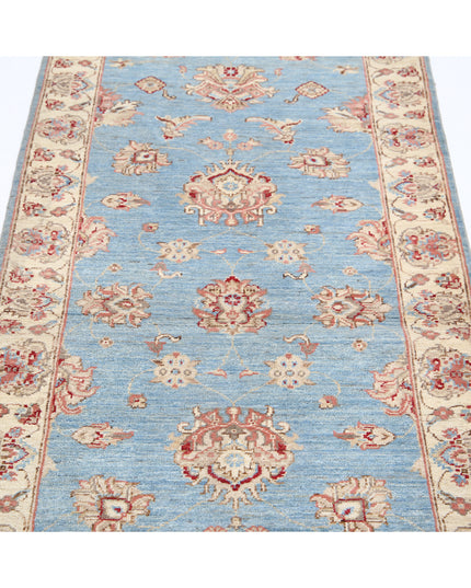 Ziegler 2' 8" X 8' 3" Hand Knotted Wool Rug 2' 8" X 8' 3" (81 X 251) / Blue / Wool