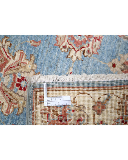 Ziegler 2' 8" X 8' 3" Hand Knotted Wool Rug 2' 8" X 8' 3" (81 X 251) / Blue / Wool