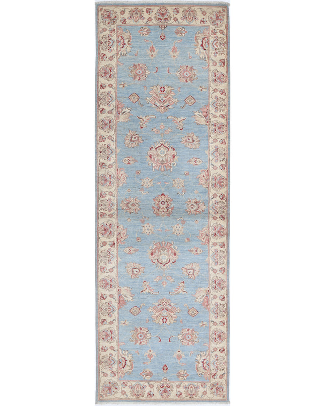 Ziegler 2' 8" X 8' 3" Hand Knotted Wool Rug 2' 8" X 8' 3" (81 X 251) / Blue / Wool