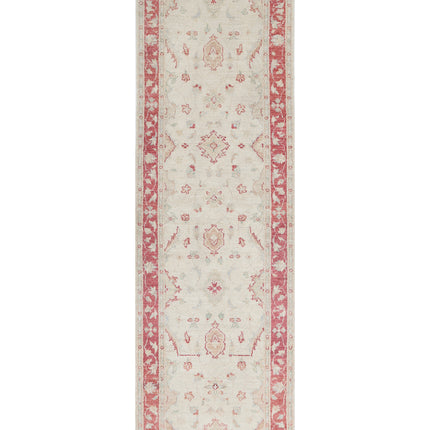 Ziegler 2' 6" X 7' 10" Hand Knotted Wool Rug 2' 6" X 7' 10" (76 X 239) / Ivory / Wool