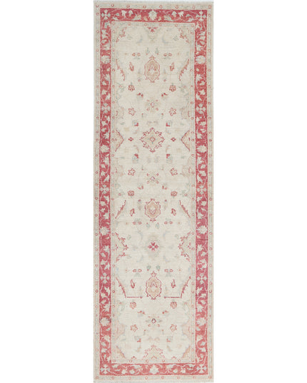 Ziegler 2' 6" X 7' 10" Hand Knotted Wool Rug 2' 6" X 7' 10" (76 X 239) / Ivory / Wool