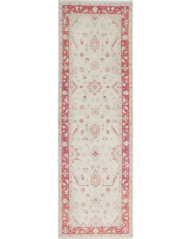 Ziegler 2' 6" X 7' 10" Hand Knotted Wool Rug 2' 6" X 7' 10" (76 X 239) / Ivory / Wool