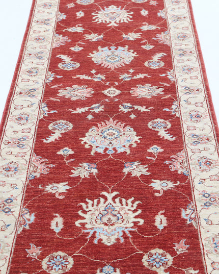 Ziegler 2' 7" X 8' 5" Hand Knotted Wool Rug 2' 7" X 8' 5" (79 X 257) / Red / Wool