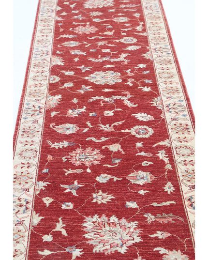 Ziegler 2' 8" X 9' 9" Hand Knotted Wool Rug 2' 8" X 9' 9" (81 X 297) / Red / Wool