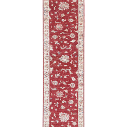 Ziegler 2' 8" X 9' 9" Hand Knotted Wool Rug 2' 8" X 9' 9" (81 X 297) / Red / Wool