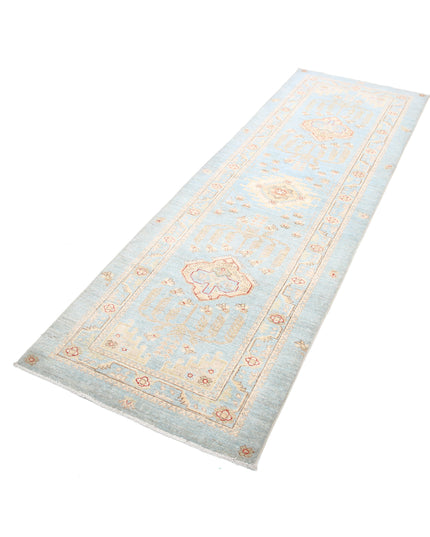 Ziegler 2' 8" X 8' 2" Hand Knotted Wool Rug 2' 8" X 8' 2" (81 X 249) / Blue / Wool