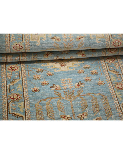 Ziegler 2' 8" X 8' 2" Hand Knotted Wool Rug 2' 8" X 8' 2" (81 X 249) / Blue / Wool