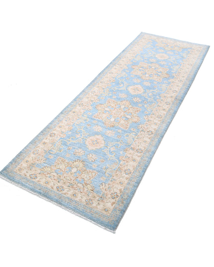 Ziegler 2' 9" X 8' 0" Hand Knotted Wool Rug 2' 9" X 8' 0" (84 X 244) / Blue / Wool