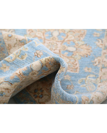 Ziegler 2' 9" X 8' 0" Hand Knotted Wool Rug 2' 9" X 8' 0" (84 X 244) / Blue / Wool