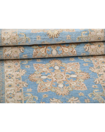 Ziegler 2' 9" X 8' 0" Hand Knotted Wool Rug 2' 9" X 8' 0" (84 X 244) / Blue / Wool