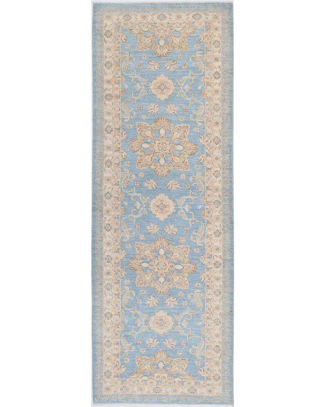 Ziegler 2' 9" X 8' 0" Hand Knotted Wool Rug 2' 9" X 8' 0" (84 X 244) / Blue / Wool