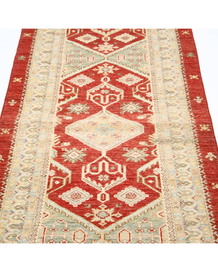 Ziegler 2' 9" X 8' 4" Hand Knotted Wool Rug 2' 9" X 8' 4" (84 X 254) / Red / Wool