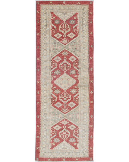 Ziegler 2' 9" X 8' 4" Hand Knotted Wool Rug 2' 9" X 8' 4" (84 X 254) / Red / Wool