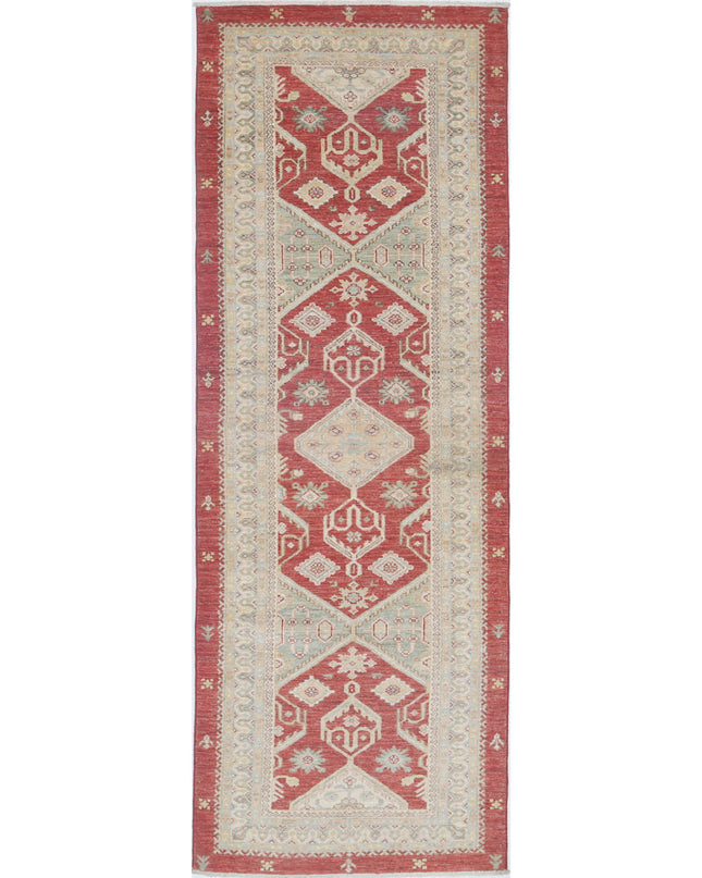 Ziegler 2' 9" X 8' 4" Hand Knotted Wool Rug 2' 9" X 8' 4" (84 X 254) / Red / Wool