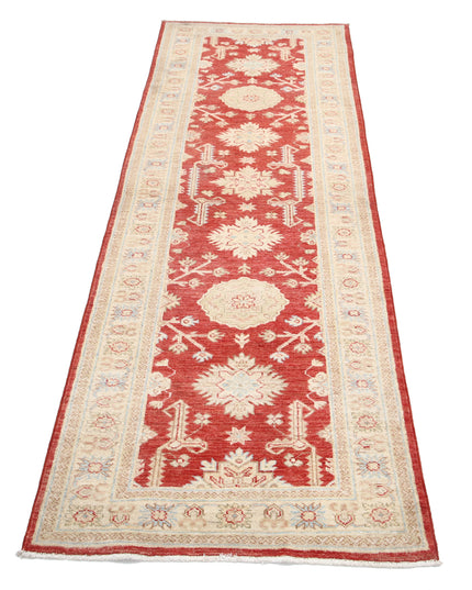 Ziegler 2' 6" X 7' 7" Hand Knotted Wool Rug 2' 6" X 7' 7" (76 X 231) / Red / Wool