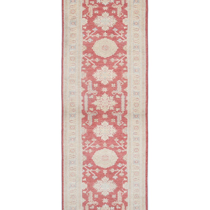 Ziegler 2' 6" X 7' 7" Hand Knotted Wool Rug 2' 6" X 7' 7" (76 X 231) / Red / Wool