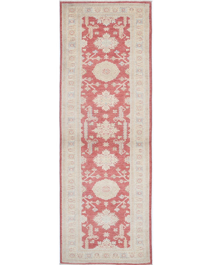 Ziegler 2' 6" X 7' 7" Hand Knotted Wool Rug 2' 6" X 7' 7" (76 X 231) / Red / Wool