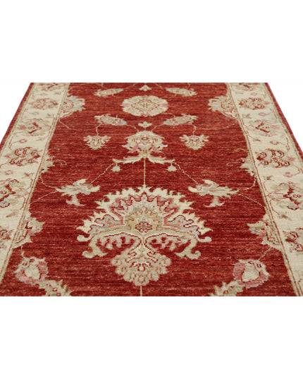 Ziegler 2' 7" X 7' 10" Hand Knotted Wool Rug 2' 7" X 7' 10" (79 X 239) / Red / Wool