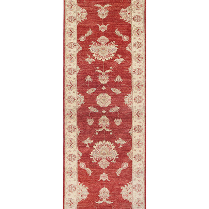 Ziegler 2' 7" X 7' 10" Hand Knotted Wool Rug 2' 7" X 7' 10" (79 X 239) / Red / Wool