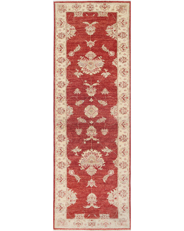 Ziegler 2' 7" X 7' 10" Hand Knotted Wool Rug 2' 7" X 7' 10" (79 X 239) / Red / Wool