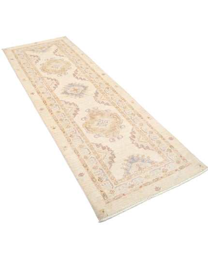 Ziegler 2' 8" X 8' 0" Hand Knotted Wool Rug 2' 8" X 8' 0" (81 X 244) / Ivory / Wool