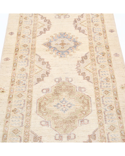 Ziegler 2' 8" X 8' 0" Hand Knotted Wool Rug 2' 8" X 8' 0" (81 X 244) / Ivory / Wool