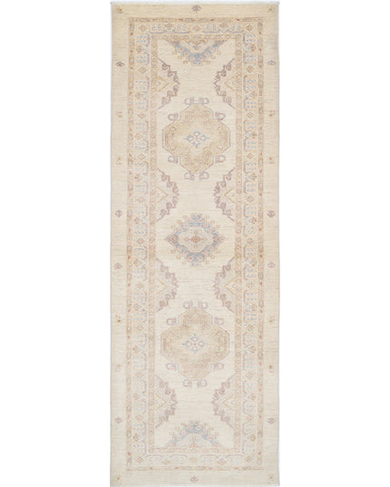 Ziegler 2' 8" X 8' 0" Hand Knotted Wool Rug 2' 8" X 8' 0" (81 X 244) / Ivory / Wool