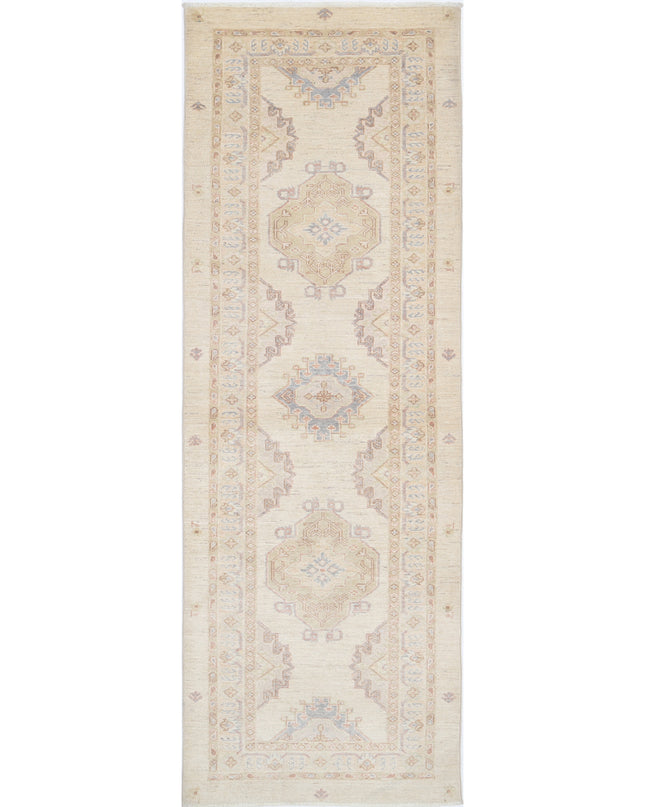 Ziegler 2' 8" X 8' 0" Hand Knotted Wool Rug 2' 8" X 8' 0" (81 X 244) / Ivory / Wool