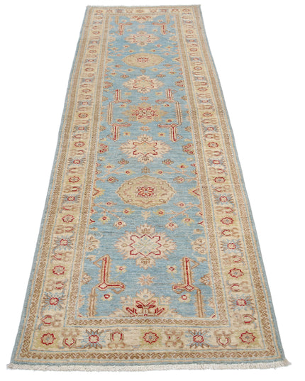 Ziegler 2' 7" X 7' 11" Hand Knotted Wool Rug 2' 7" X 7' 11" (79 X 241) / Blue / Wool