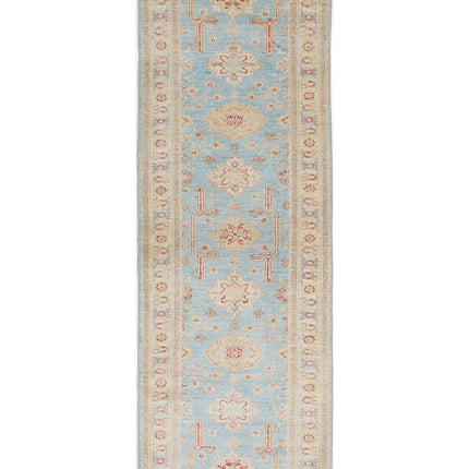 Ziegler 2' 7" X 7' 11" Hand Knotted Wool Rug 2' 7" X 7' 11" (79 X 241) / Blue / Wool