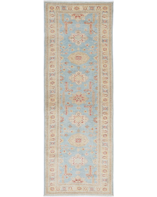 Ziegler 2' 7" X 7' 11" Hand Knotted Wool Rug 2' 7" X 7' 11" (79 X 241) / Blue / Wool
