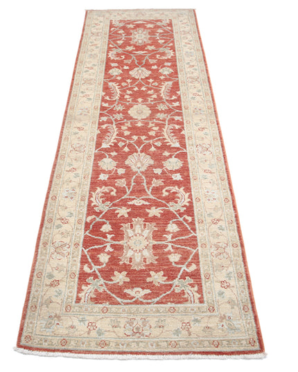 Ziegler 2' 6" X 7' 11" Hand Knotted Wool Rug 2' 6" X 7' 11" (76 X 241) / Red / Wool