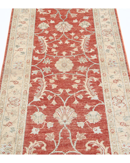 Ziegler 2' 6" X 7' 11" Hand Knotted Wool Rug 2' 6" X 7' 11" (76 X 241) / Red / Wool