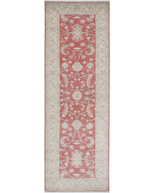 Ziegler 2' 6" X 7' 11" Hand Knotted Wool Rug 2' 6" X 7' 11" (76 X 241) / Red / Wool