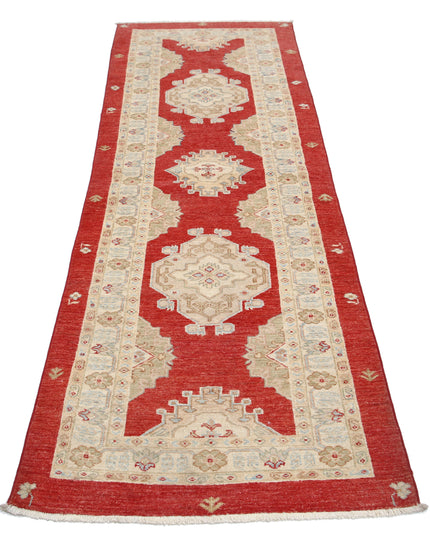Ziegler 2' 8" X 7' 9" Hand Knotted Wool Rug 2' 8" X 7' 9" (81 X 236) / Red / Wool